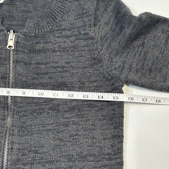 Free People Full Zip Cardigan Sweater Womens Size XS Gray Cotton Wool Blend - Picture 10 of 11